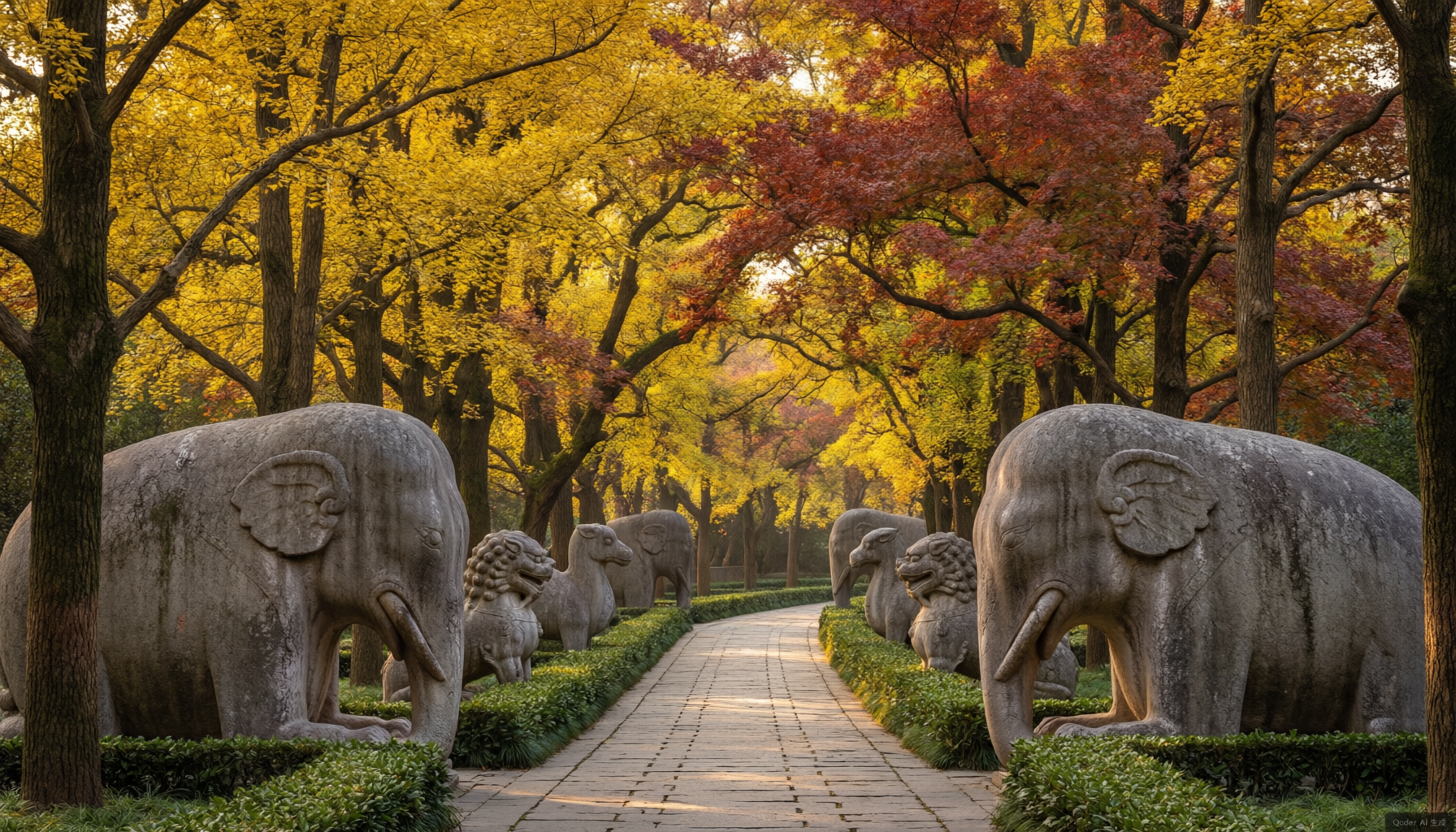 Sacred Way at Ming Xiaoling Mausoleum